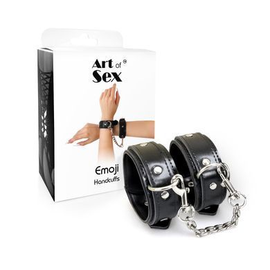 Наручники из экокожи Art of Sex Handcuffs Emoji картинка