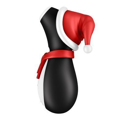 Вакуумний кліторальний стимулятор у шапочці та шарфі Satisfyer Penguin Holiday Edition зображення