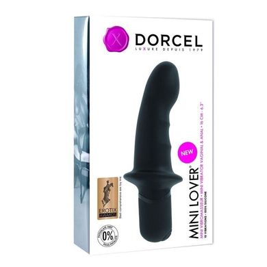 Вибратор для точки G и массажа простаты Dorcel Mini Lover Black (диаметр 3,2 см) картинка