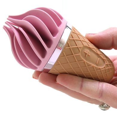Стимулятор мороженка спиннатор Satisfyer Lay-On Sweet Temptation Pink/Brown картинка