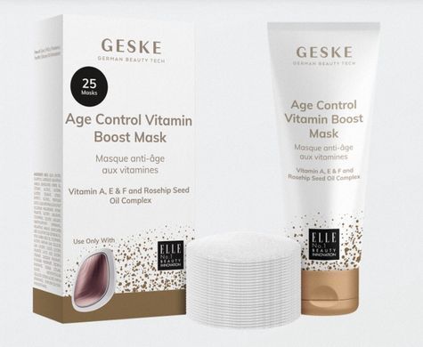 Антивікова маска з вітамінним комплексом GESKE Age Control Vitamin Boost Mask (50 мл + 25 серветок) зображення