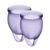 Набір менструальних чаш Satisfyer Feel Confident lila, фіолетовий (15 і 20 мл) зображення