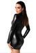 Закрытое платье на молнии Noir Handmade F330 Powerwetlook mini dress, размер S картинка 2