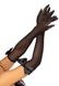 Довгі рукавички з бантиком Leg Avenue Opera length bow top gloves Black картинка 1