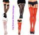 Чулки под пояс Leg Avenue Sheer Stockings + PLUS SI Red картинка 7